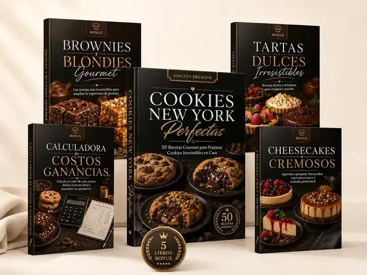 Paquete completo Cookies New York + 4 bonos
